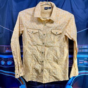 CRUEL GIRLS Long Sleeve Western Crystal Snap Top Shirt Size XL